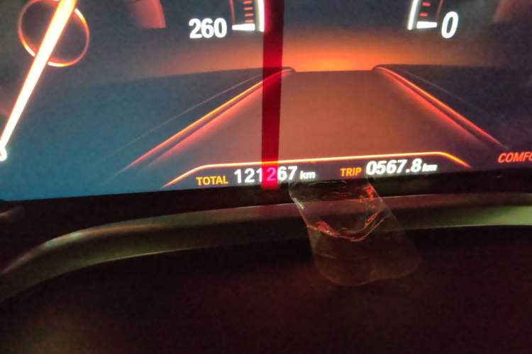 Used BMW 7 Series 2018 730Li Leading Model M Sport Package Odometer Close Up