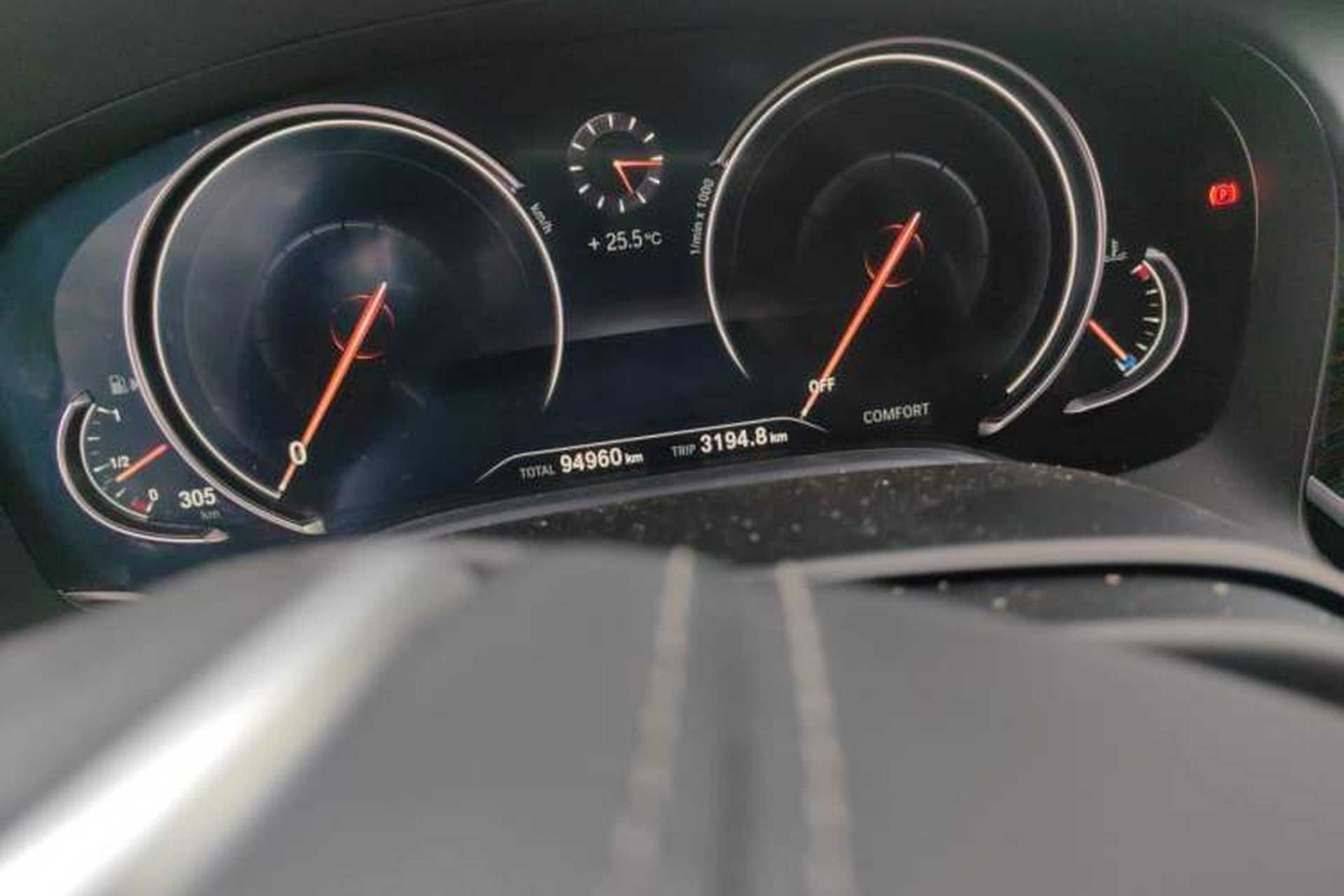 Used BMW 7 Series 2018 730Li Luxury Edition M Sport Package Odometer Close Up