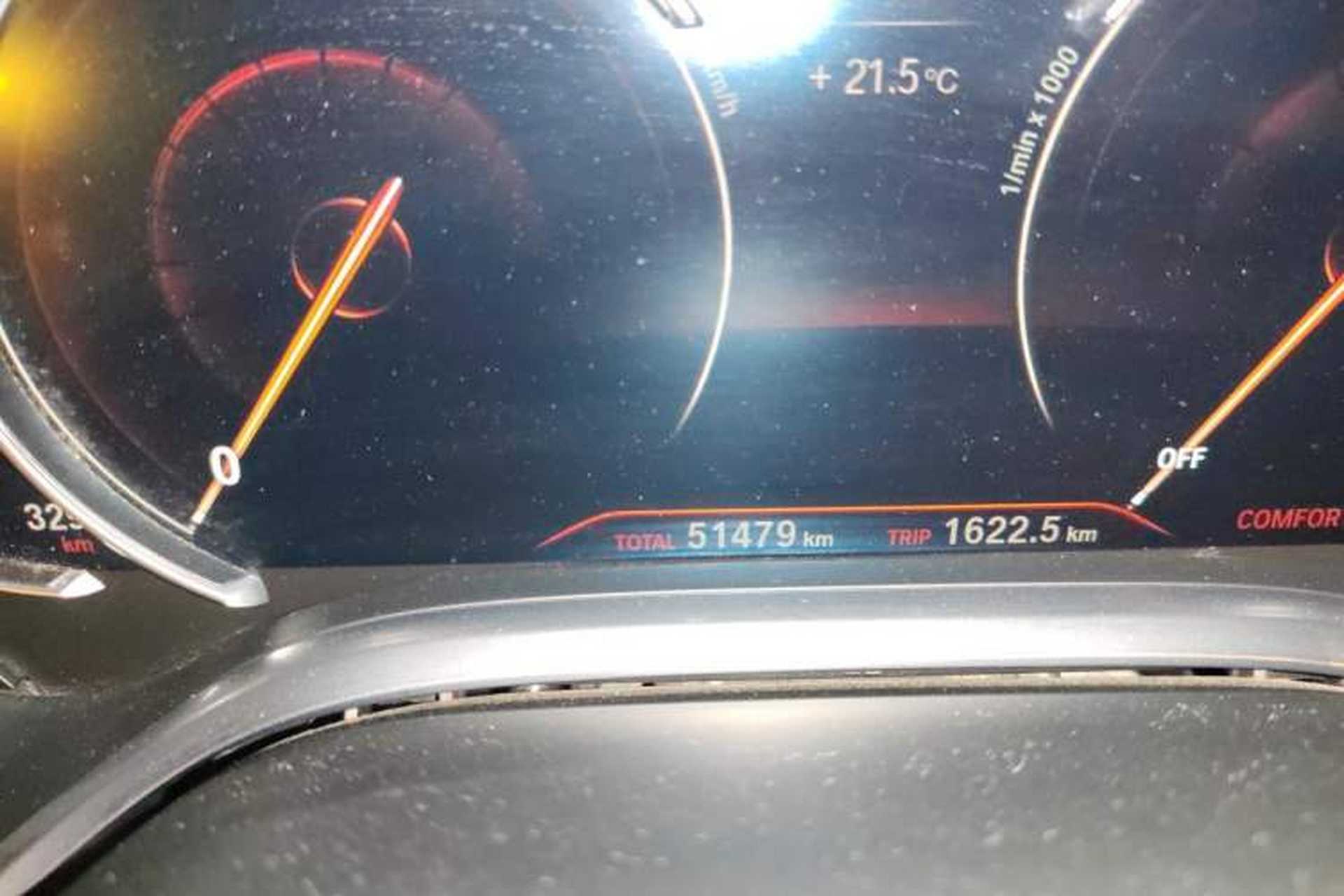 Used BMW 7 Series 2018 740Li M Sport Package Leading Model Odometer Close Up