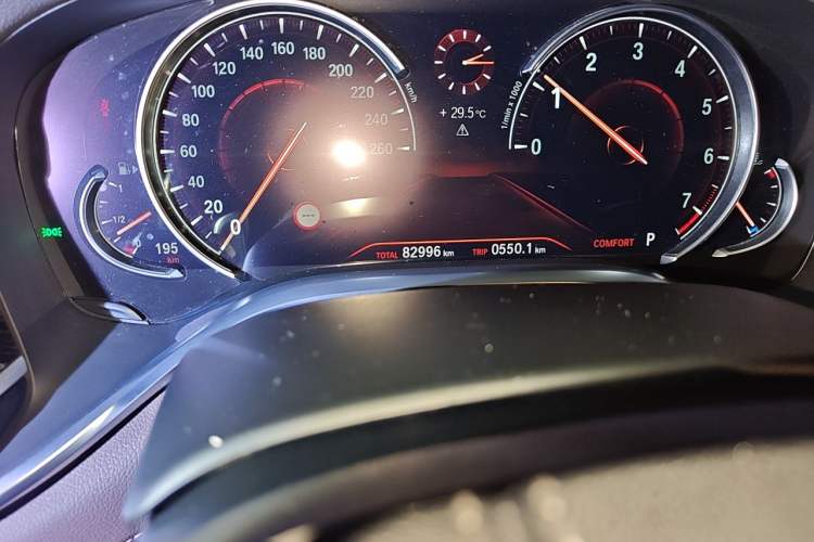 Used BMW 7 Series 2018 730Li Leading Model M Sport Package Odometer Close Up