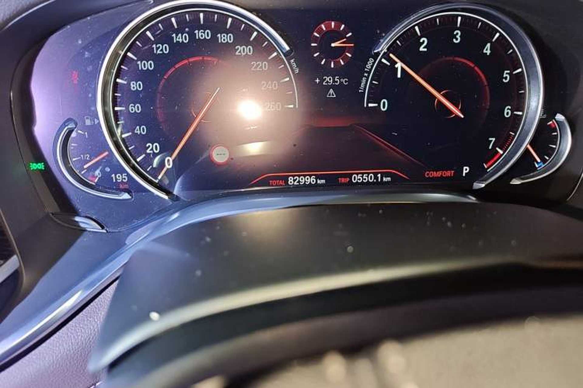 Used BMW 7 Series 2018 730Li Leading Model M Sport Package Odometer Close Up