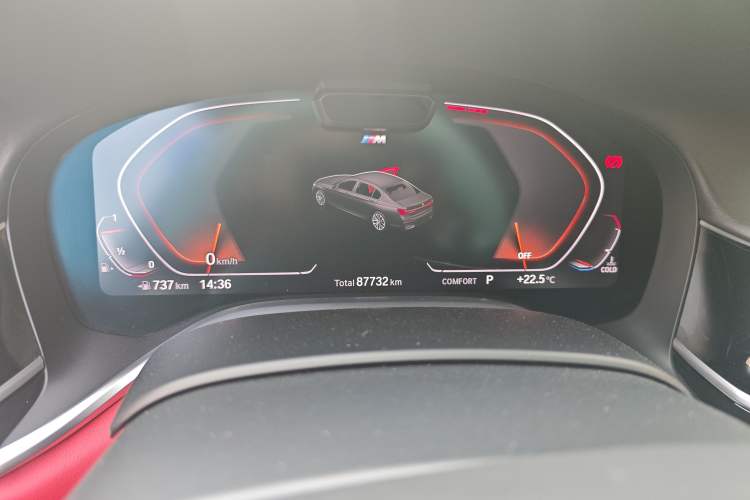 Used BMW 7 Series 2019 Restyled 740Li xDrive Executive M Sport Package Odometer Close Up