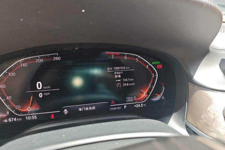 Used BMW 7 Series 2019 740Li Leading Edition Luxury Package Odometer Close Up