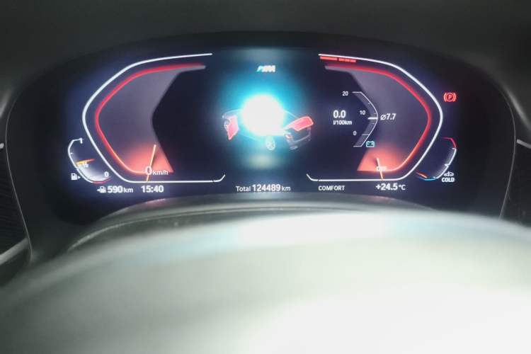 Used BMW 7 Series 2019 730Li M Sport Package Odometer Close Up