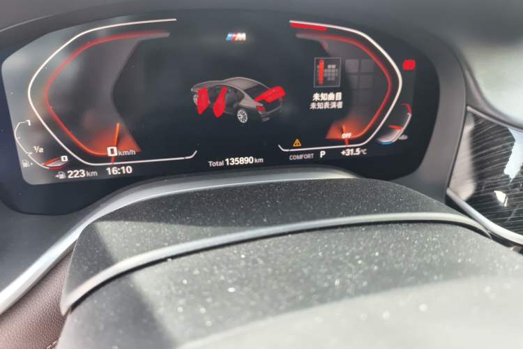 Used BMW 7 Series 2019 730Li M Sport Package Odometer Close Up