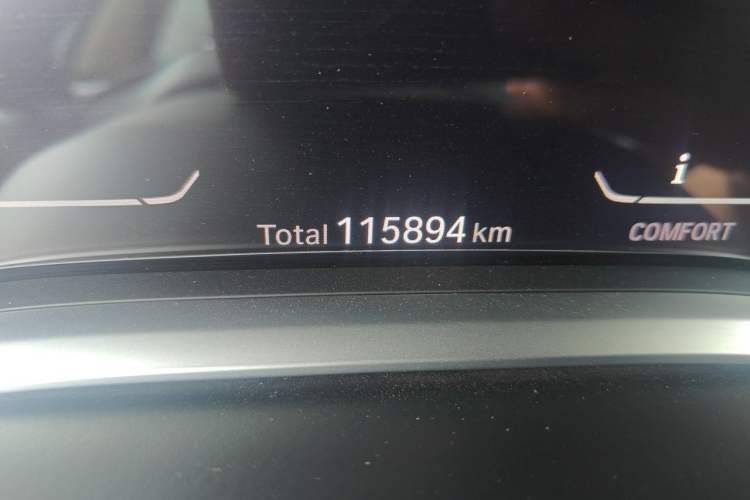 Used BMW 7 Series 2019 Updated 730Li Luxury Package Odometer Close Up