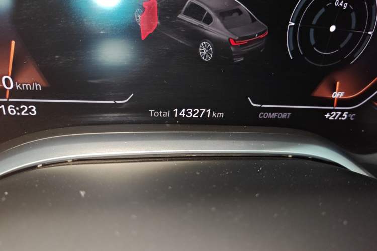 Used BMW 7 Series 2019 740Li Leading Edition Luxury Package Odometer Close Up