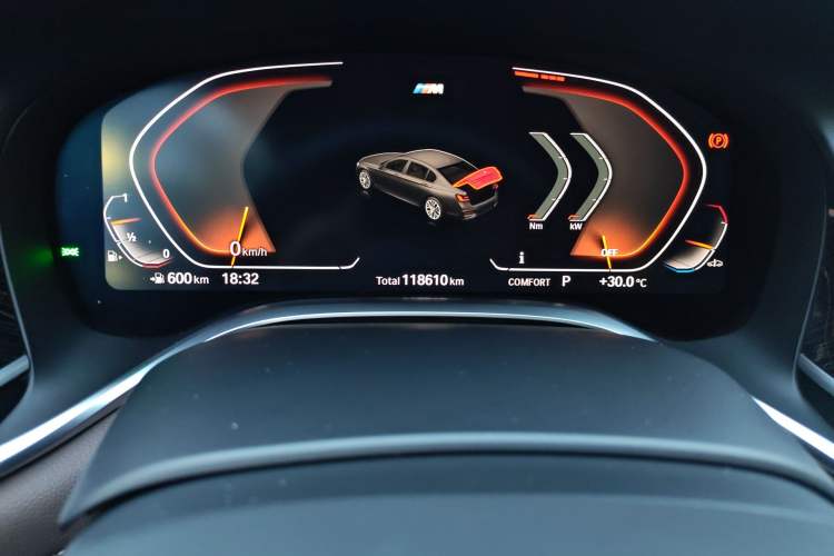Used BMW 7 Series 2019 740Li Leading Model M Sport Package Odometer Close Up