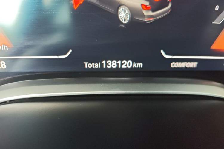 Used BMW 7 Series 2019 Updated 730Li Luxury Package Odometer Close Up