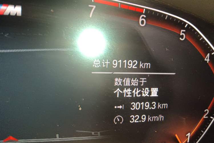 Used BMW 7 Series 2019 Restyled 730Li M Sport Package Odometer Close Up