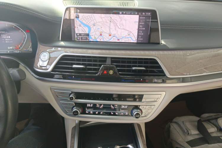 Used BMW 7 Series 2021 740Li Leading Edition Luxury Package Audio And AC Panel
