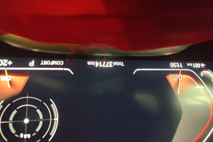 Used BMW 7 Series 2021 740Li Leading Model M Sport Package Odometer Close Up