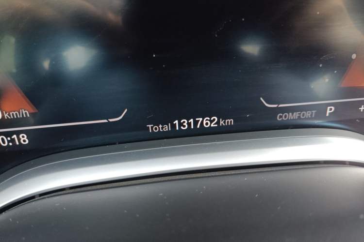Used BMW 7 Series 2021 730Li M Sport Package Odometer Close Up