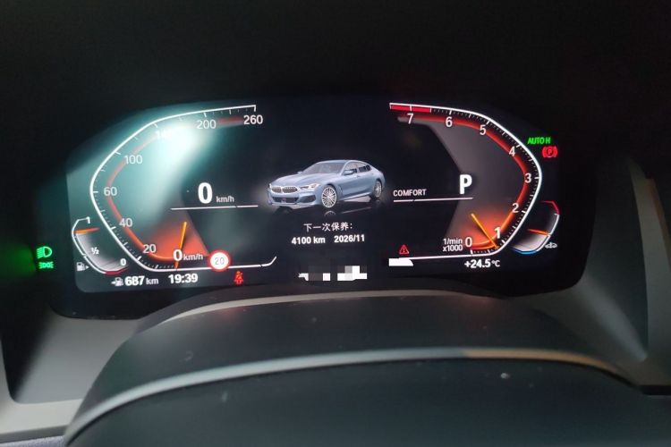 Used BMW 8 Series 2019 840i xDrive 4-Door Gran Coupe M Sport Package Instrument Cluster