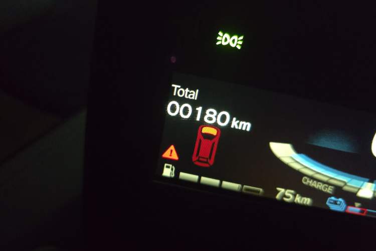 Used BMW i3 2014 Extended-Range Model Odometer Close Up