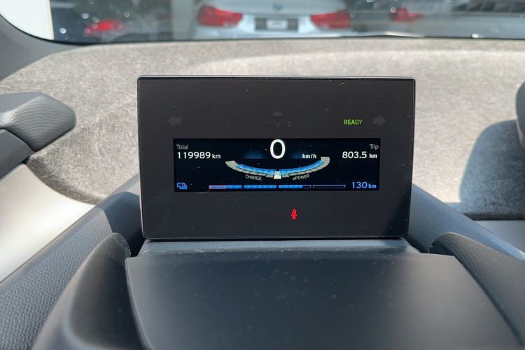 Used BMW i3 2016 Upgraded Deluxe Edition Odometer Close Up