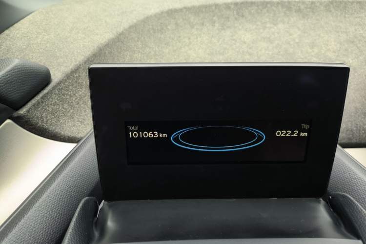 Used BMW i3 2018 Luxury Model Odometer Close Up