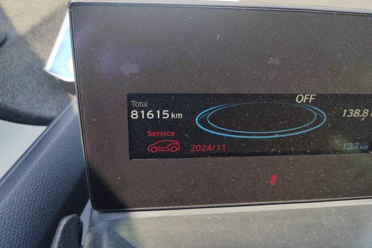 Used BMW i3 2018 Luxury Model Odometer Close Up