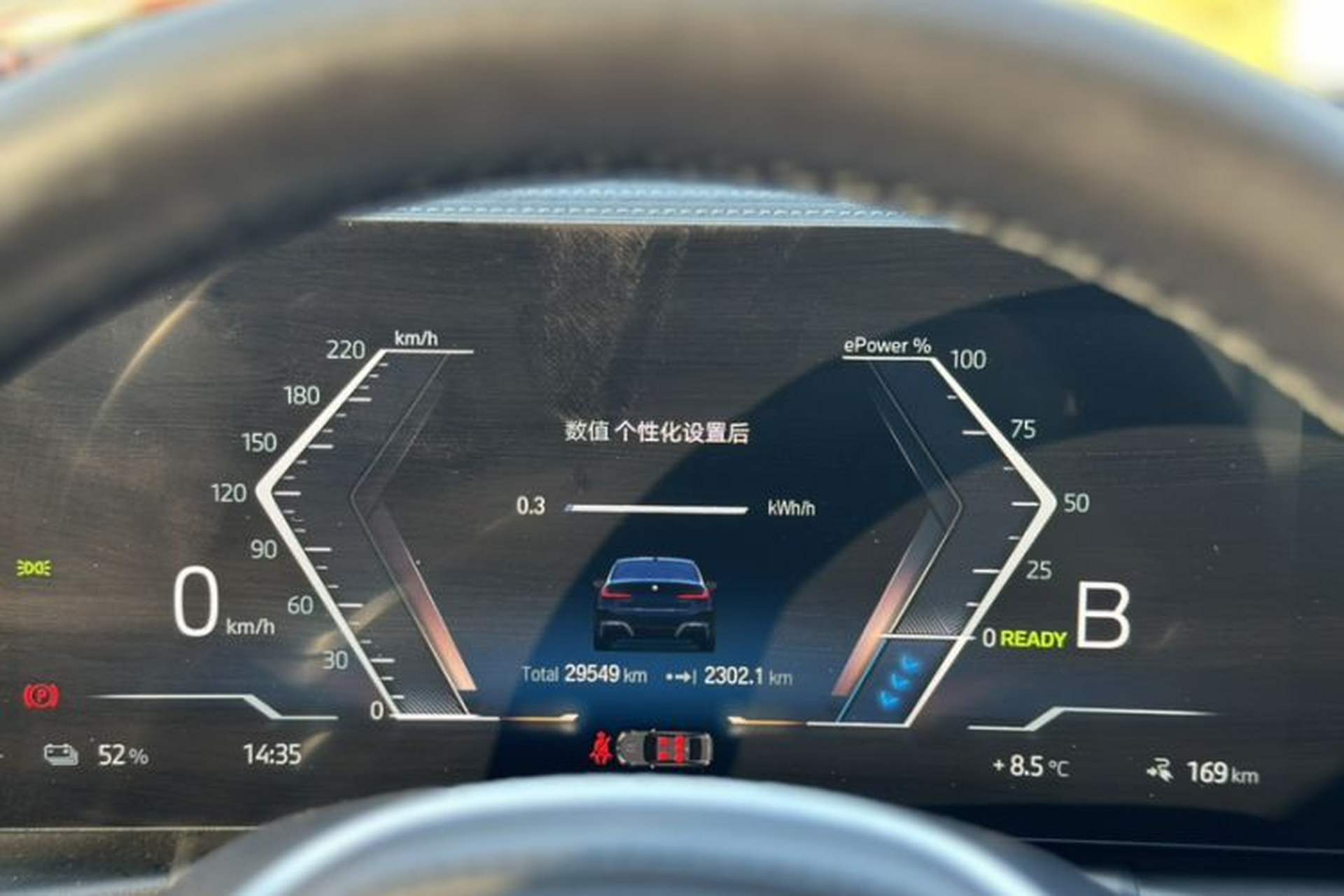 Used BMW i3 2022 eDrive 35 L Odometer Close Up