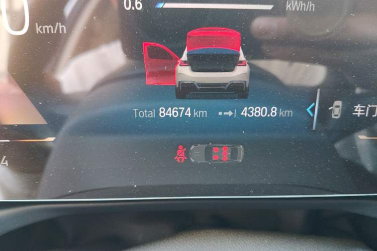 Used BMW i3 2022 eDrive 35 L Odometer Close Up