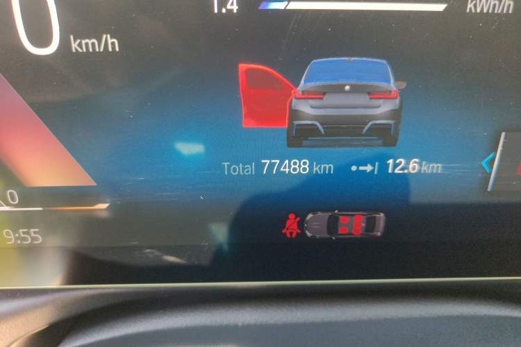 Used BMW i3 2022 eDrive 35 L Odometer Close Up