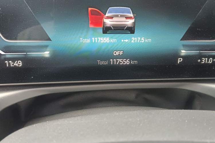 Used BMW i3 2022 eDrive 35 L Odometer Close Up