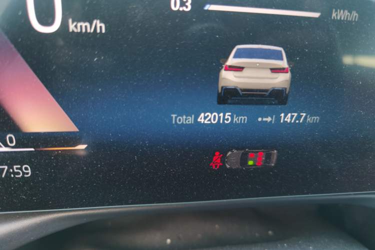 Used BMW i3 2022 eDrive 35 L Odometer Close Up