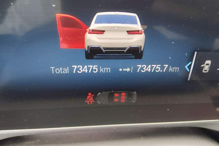 Used BMW i3 2022 eDrive 35 L Odometer Close Up
