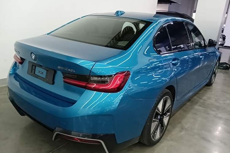 Used BMW i3 2023 eDrive 40 L Midnight Sports Package Rear Right 45 Deg