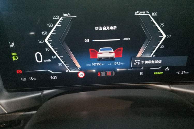Used BMW i3 2023 eDrive 40 L Midnight Sports Package Odometer Close Up
