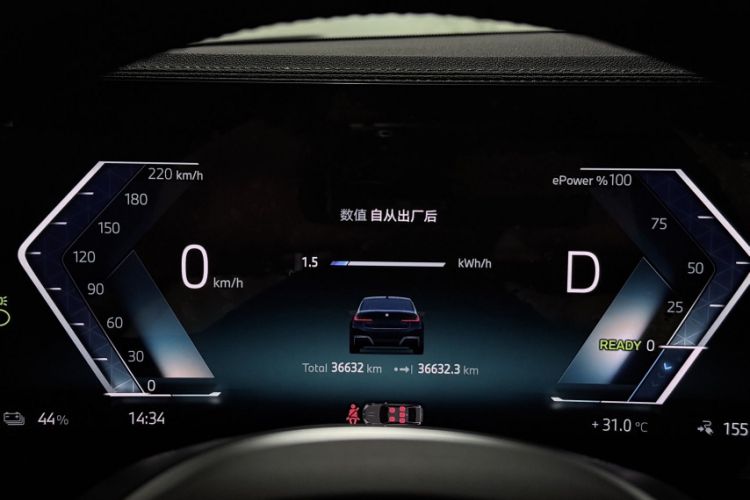 Used BMW i3 2024 eDrive 35 L Odometer Close Up