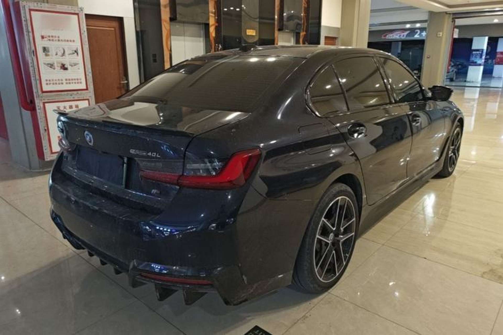 Used BMW i3 2024 eDrive 40 L Midnight Sports Package Rear Right 45 Deg