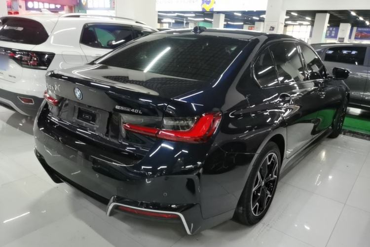 Used BMW i3 2024 eDrive 40 L Midnight Edition Rear Right 45 Deg