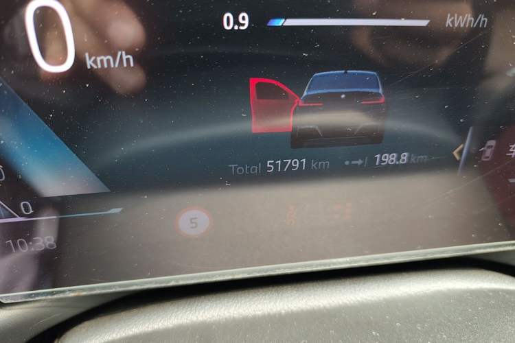 Used BMW i3 2024 eDrive 40 L Midnight Sports Package Odometer Close Up