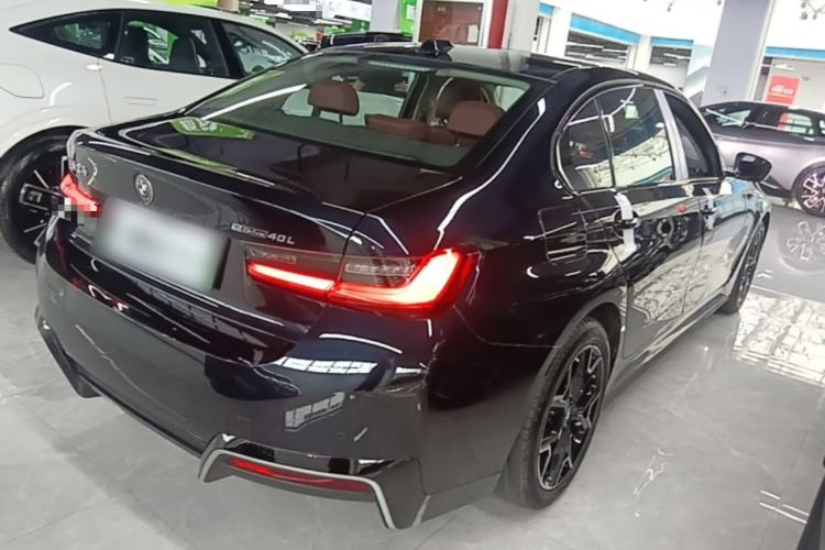 Used BMW i3 2024 eDrive 40 L Midnight Edition Rear Right 45 Deg