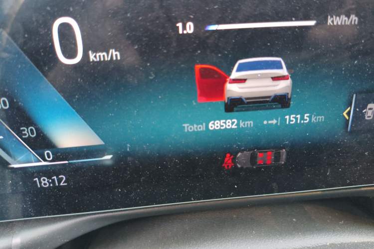 Used BMW i3 2024 eDrive 35 L Odometer Close Up