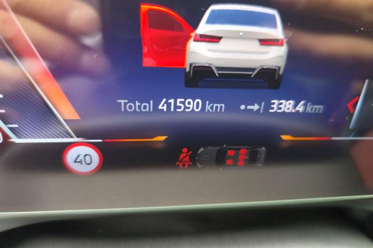 Used BMW i3 2024 eDrive 40 L Midnight Sports Package Odometer Close Up