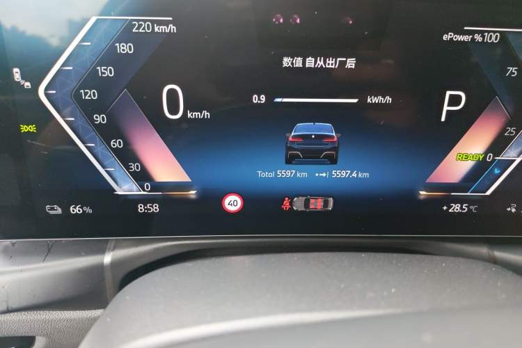 Used BMW i3 2025 eDrive 40 L Midnight Sports Package Odometer Close Up