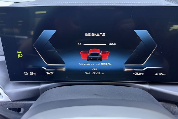 Used BMW i3 2025 eDrive 35 L Odometer Close Up