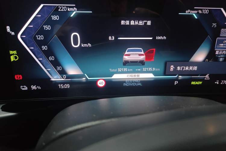 Used BMW i3 2025 eDrive 35 L Odometer Close Up