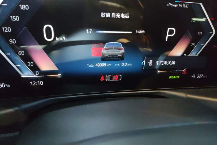 Used BMW i4 2022 eDrive40 Odometer Close Up
