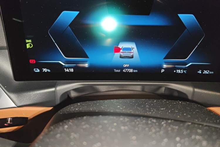 Used BMW i4 2022 M50 Odometer Close Up