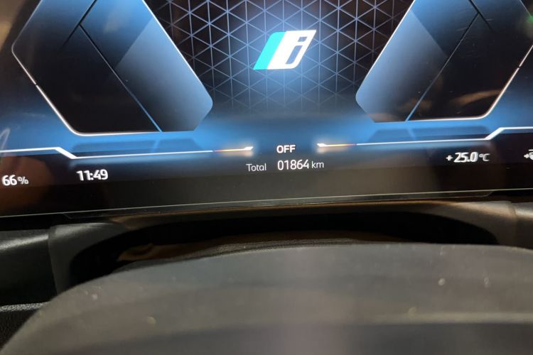 Used BMW i4 2022 eDrive40 Odometer Close Up