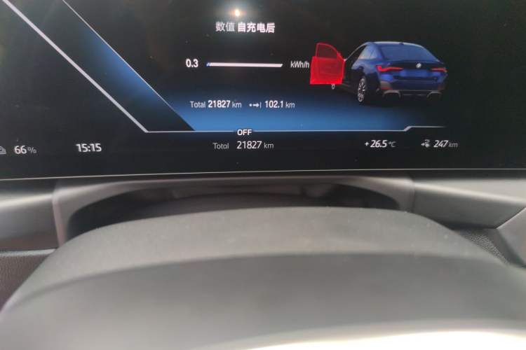 Used BMW i4 2023 M50 Odometer Close Up