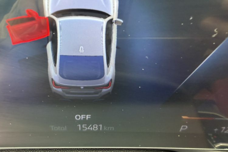 Used BMW i4 2023 eDrive40 Odometer Close Up