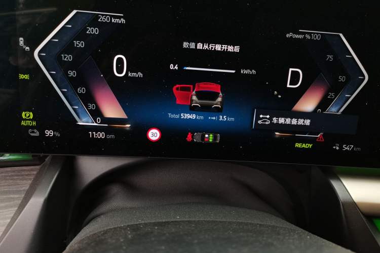 Used BMW i5 2024 eDrive 35L M Sport Package Odometer Close Up