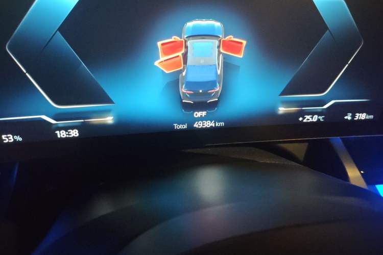 Used BMW i5 2024 eDrive 35L M Sport Package Odometer Close Up
