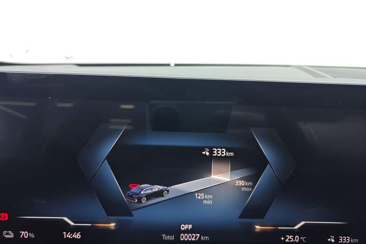 Used BMW i5 2024 eDrive 35L Prestige Luxury Package Odometer Close Up
