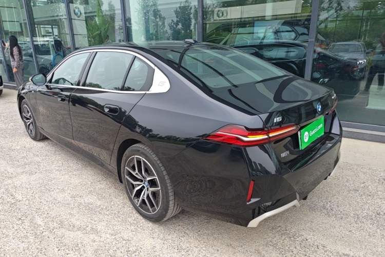 Used BMW i5 2024 eDrive 35L Luxury Model with M Sport Package Rear Left 45 Deg