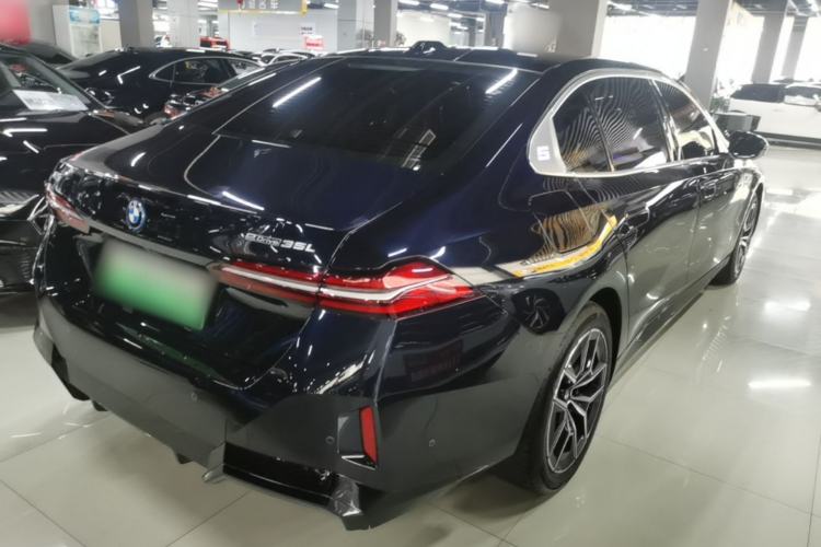 Used BMW i5 2024 eDrive 35L Luxury Model with M Sport Package Rear Right 45 Deg